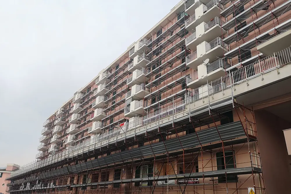 Intervento di efficientemento energetico nel quartiere di ARTE Genova di Via Novella